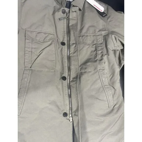 Stone Island NWT Logo Patch Mid-Length Parka in Green Size‎ XXL MSRP $1325